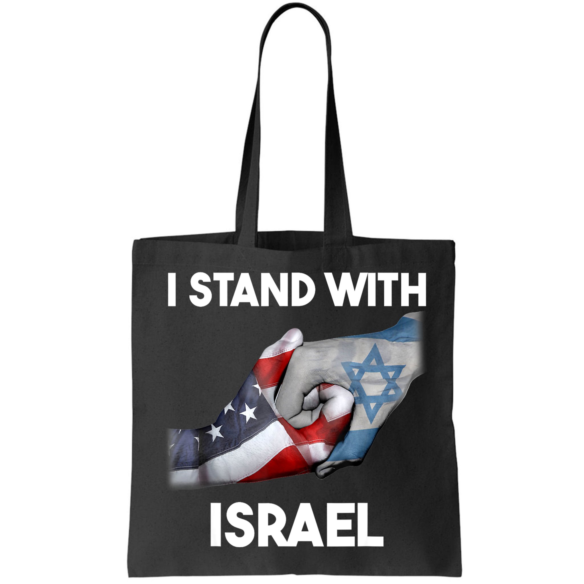 I Stand With Israel I Stand With Israel America Flag Bag