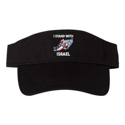 I Stand With Israel I Stand With Israel America Flag Valucap Bio-Washed Visor