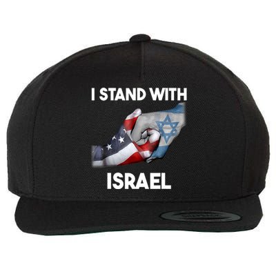 I Stand With Israel I Stand With Israel America Flag Wool Snapback Cap