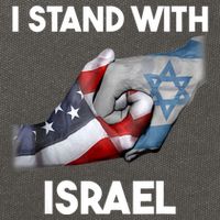 I Stand With Israel I Stand With Israel America Flag Cotton Canvas Backpack