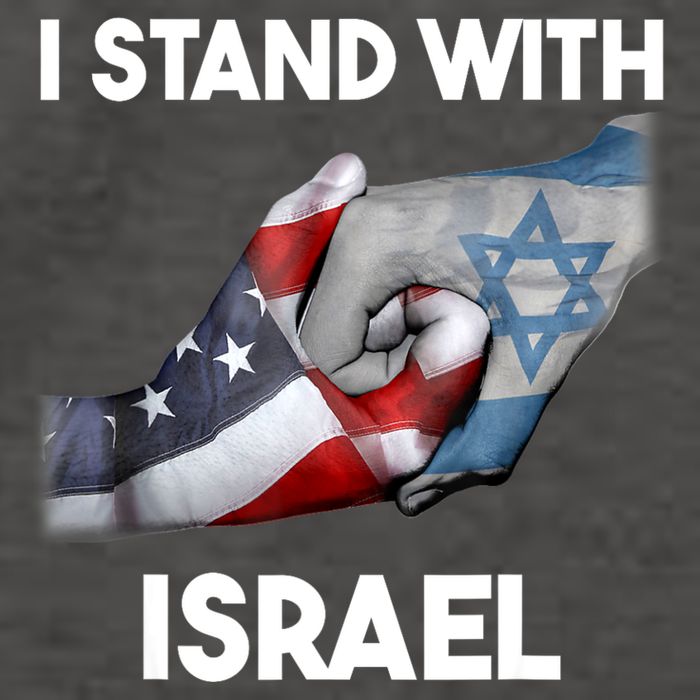 I Stand With Israel I Stand With Israel America Flag Vector Backpack