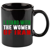 I Stand With The Women Of Iran Iranian Flag FIST Free Iran 11oz C Handle Ceramic Mug
