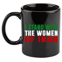 I Stand With The Women Of Iran Iranian Flag FIST Free Iran 11oz C Handle Ceramic Mug