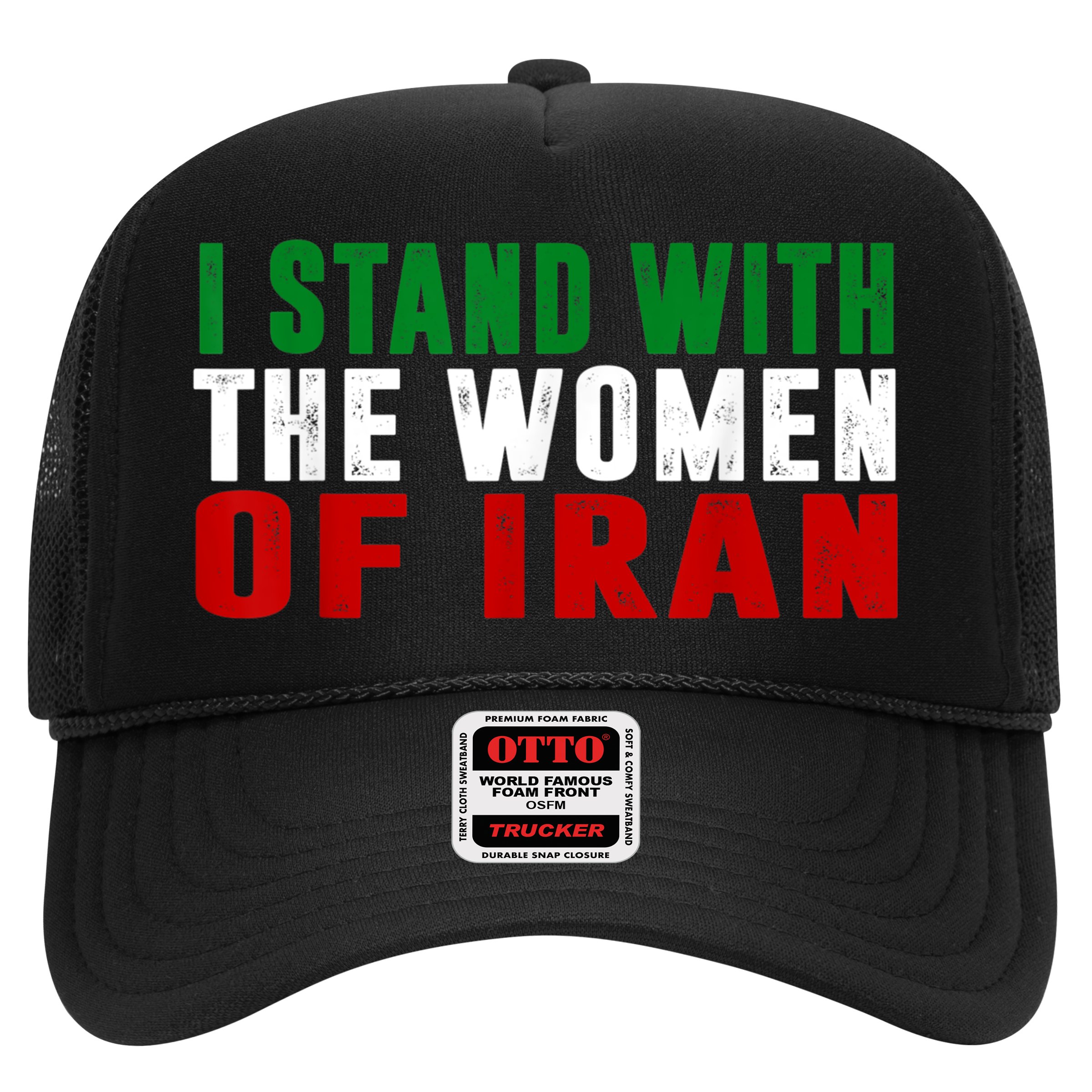 I Stand With The Women Of Iran Iranian Flag FIST Free Iran Hat