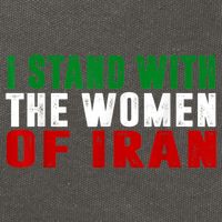 I Stand With The Women Of Iran Iranian Flag FIST Free Iran Cotton Canvas Backpack