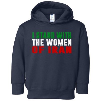 I Stand With The Women Of Iran Iranian Flag FIST Free Iran Toddler Hoodie