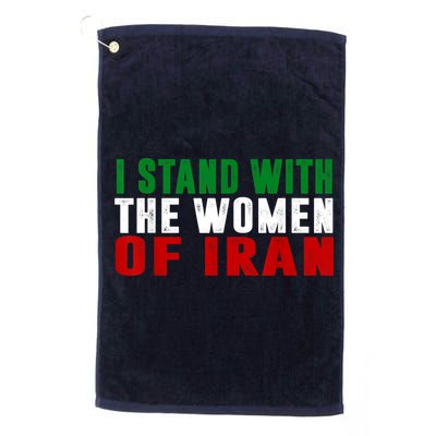 I Stand With The Women Of Iran Iranian Flag FIST Free Iran Golf Towel