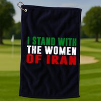 I Stand With The Women Of Iran Iranian Flag FIST Free Iran Golf Towel