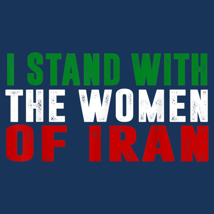 I Stand With The Women Of Iran Iranian Flag FIST Free Iran Golf Towel