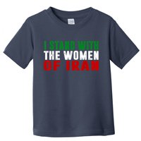 I Stand With The Women Of Iran Iranian Flag FIST Free Iran Toddler T-Shirt