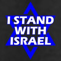 I Stand With Israel Star Of David 7 Panel Mesh Trucker Snapback Hat