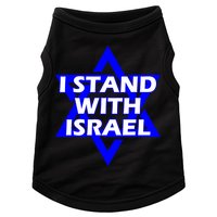 I Stand With Israel Star Of David Doggie Tank