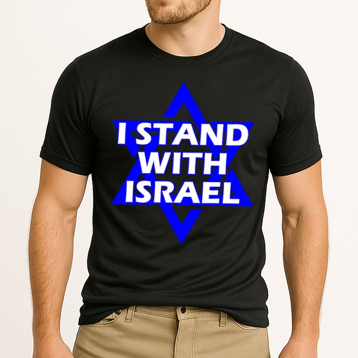 I Stand With Israel Star Of David Performance Shirt