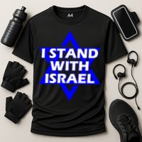 I Stand With Israel Star Of David Performance Shirt