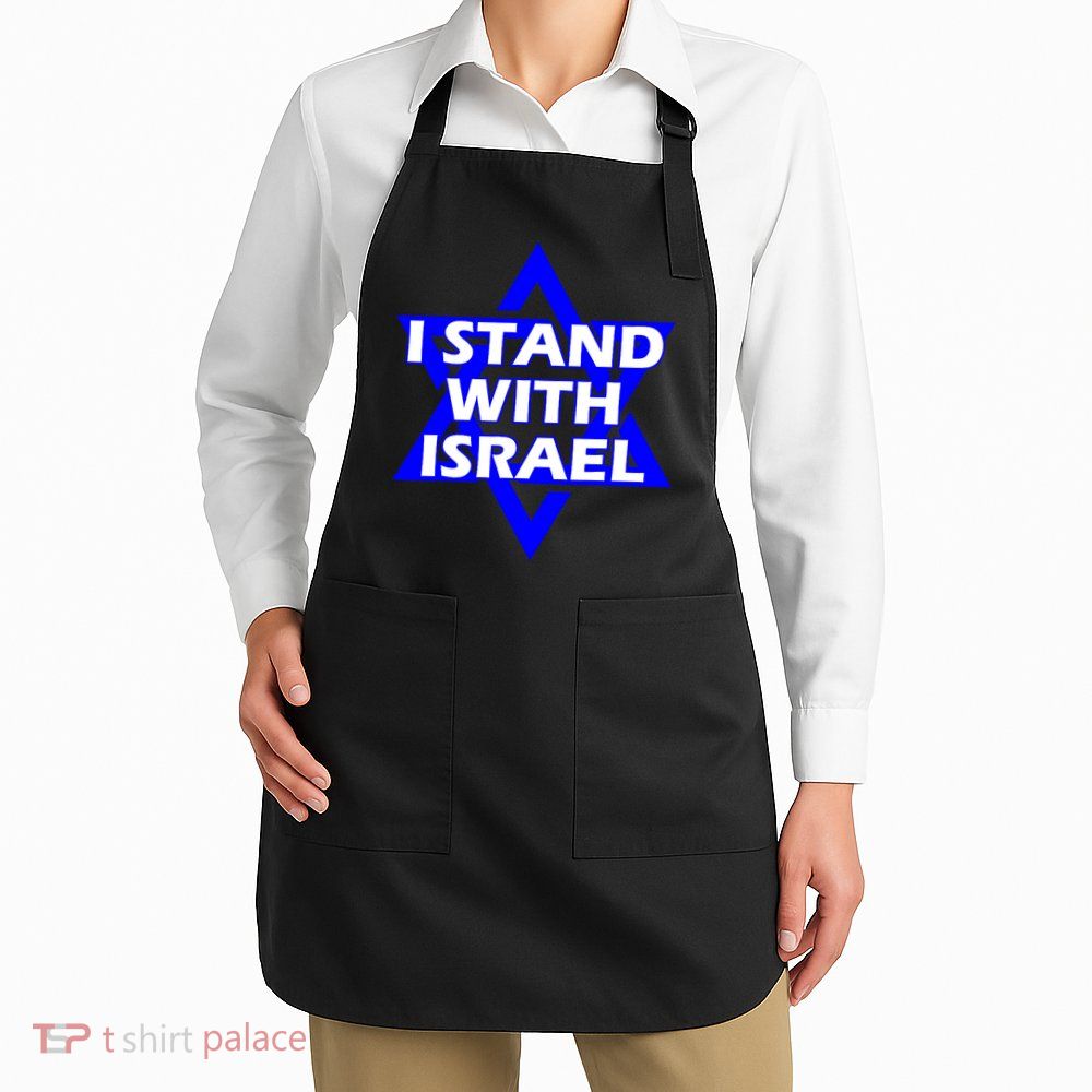 I Stand With Israel Star Of David Apron