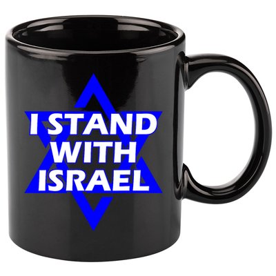 I Stand With Israel Star Of David 11oz C Handle Ceramic Mug