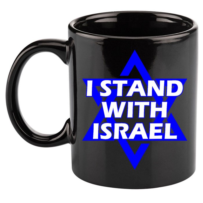 I Stand With Israel Star Of David 11oz C Handle Ceramic Mug