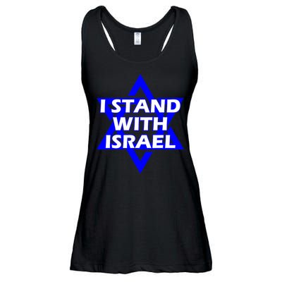 I Stand With Israel Star Of David Ladies Essential Flowy Tank
