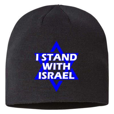 I Stand With Israel Star Of David Sustainable Beanie