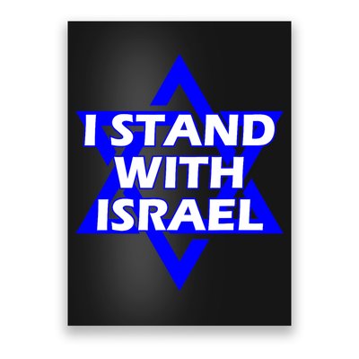 I Stand With Israel Star Of David Poster