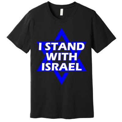 I Stand With Israel Star Of David Premium T-Shirt
