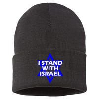 I Stand With Israel Star Of David Sustainable Knit Beanie