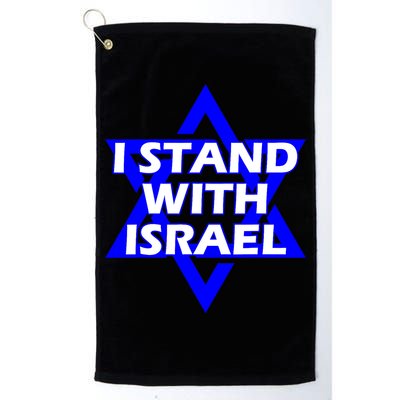 I Stand With Israel Star Of David Golf Towel