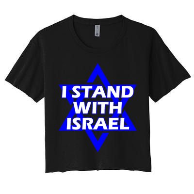 I Stand With Israel Star Of David Crop Top