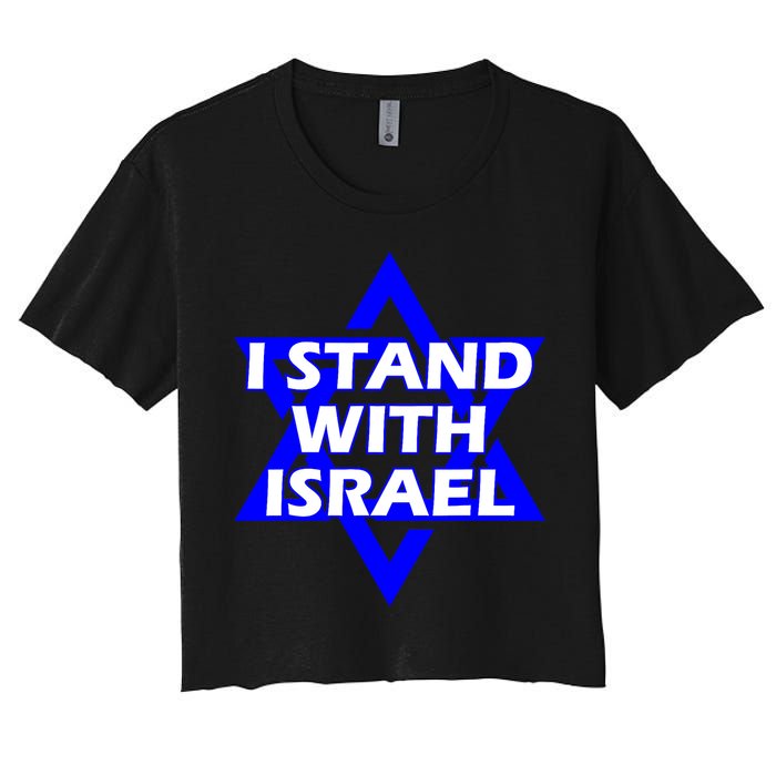 I Stand With Israel Star Of David Crop Top