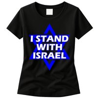 I Stand With Israel Star Of David Womens T-Shirt