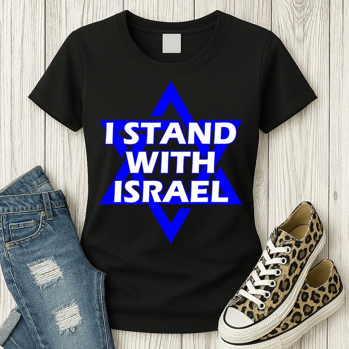 I Stand With Israel Star Of David Womens T-Shirt