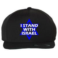 I Stand With Israel Star Of David Wool Snapback Cap