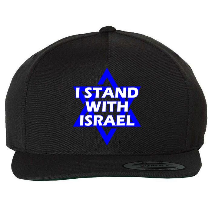 I Stand With Israel Star Of David Wool Snapback Cap