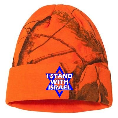 I Stand With Israel Star Of David Kati Licensed 12" Camo Beanie