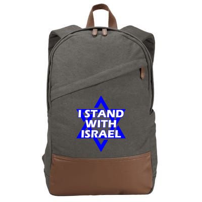 I Stand With Israel Star Of David Cotton Canvas Backpack