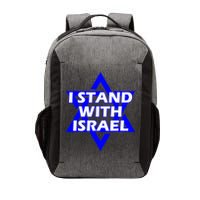 I Stand With Israel Star Of David Vector Backpack