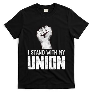 I Stand With My Union UAW On Strike Red United Auto Workers T-Shirt