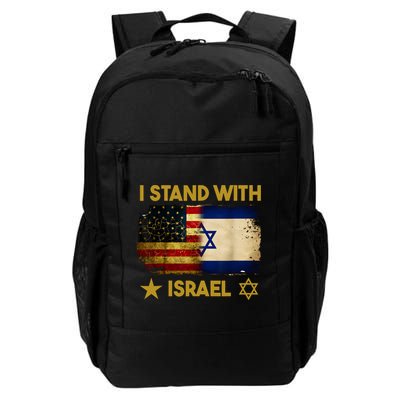 I Stand With Israel I Stand With Israel America Flag Backpack