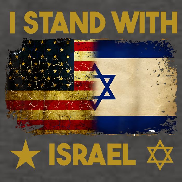 I Stand With Israel I Stand With Israel America Flag Vector Backpack