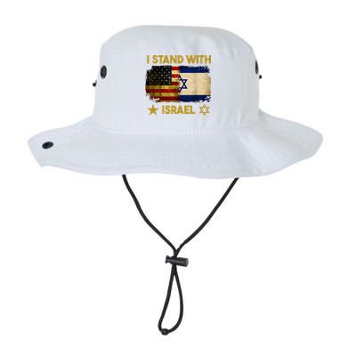 I Stand With Israel I Stand With Israel America Flag Bucket Hat