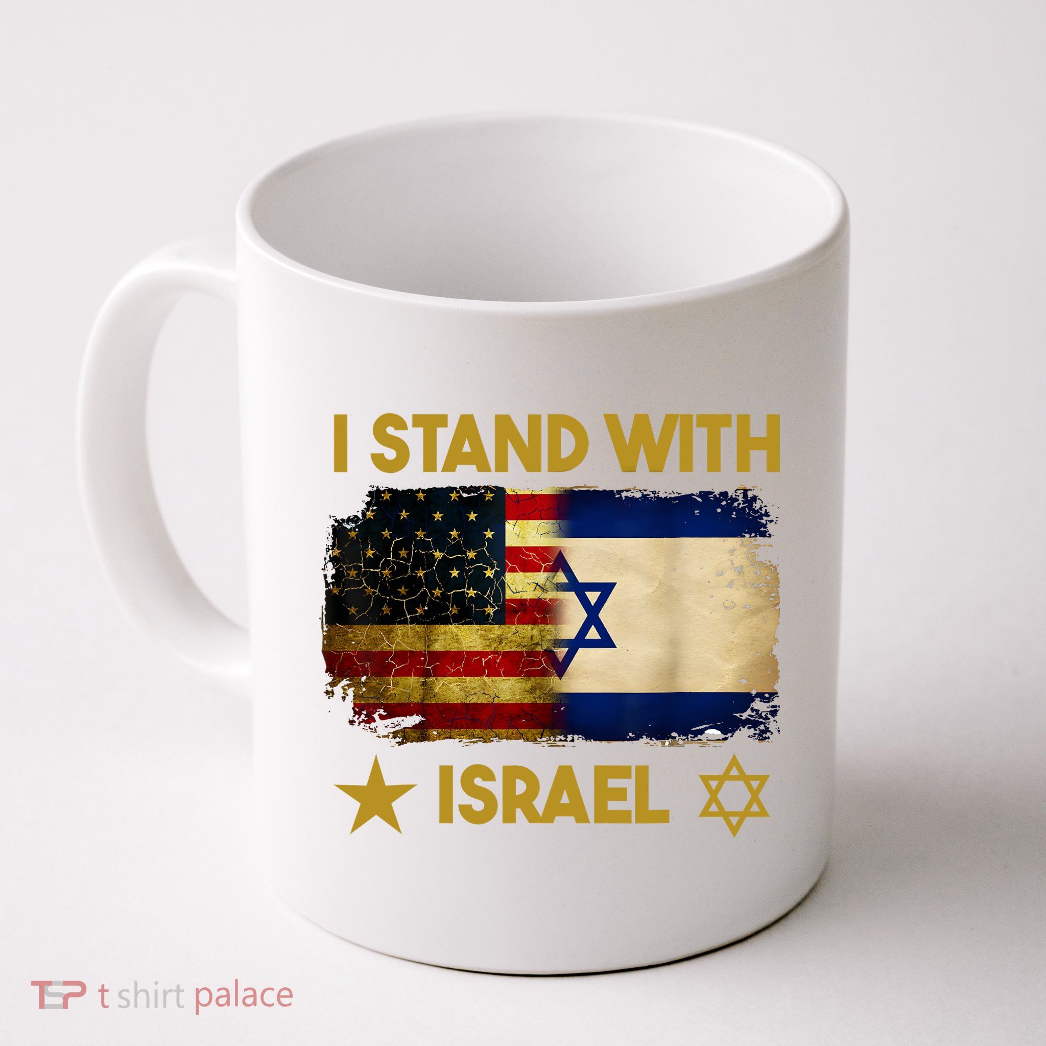 I Stand With Israel I Stand With Israel America Flag Mug
