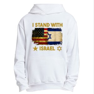 I Stand With Israel I Stand With Israel America Flag Urban Pullover Hoodie