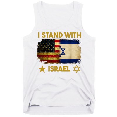 I Stand With Israel I Stand With Israel America Flag Tank Top