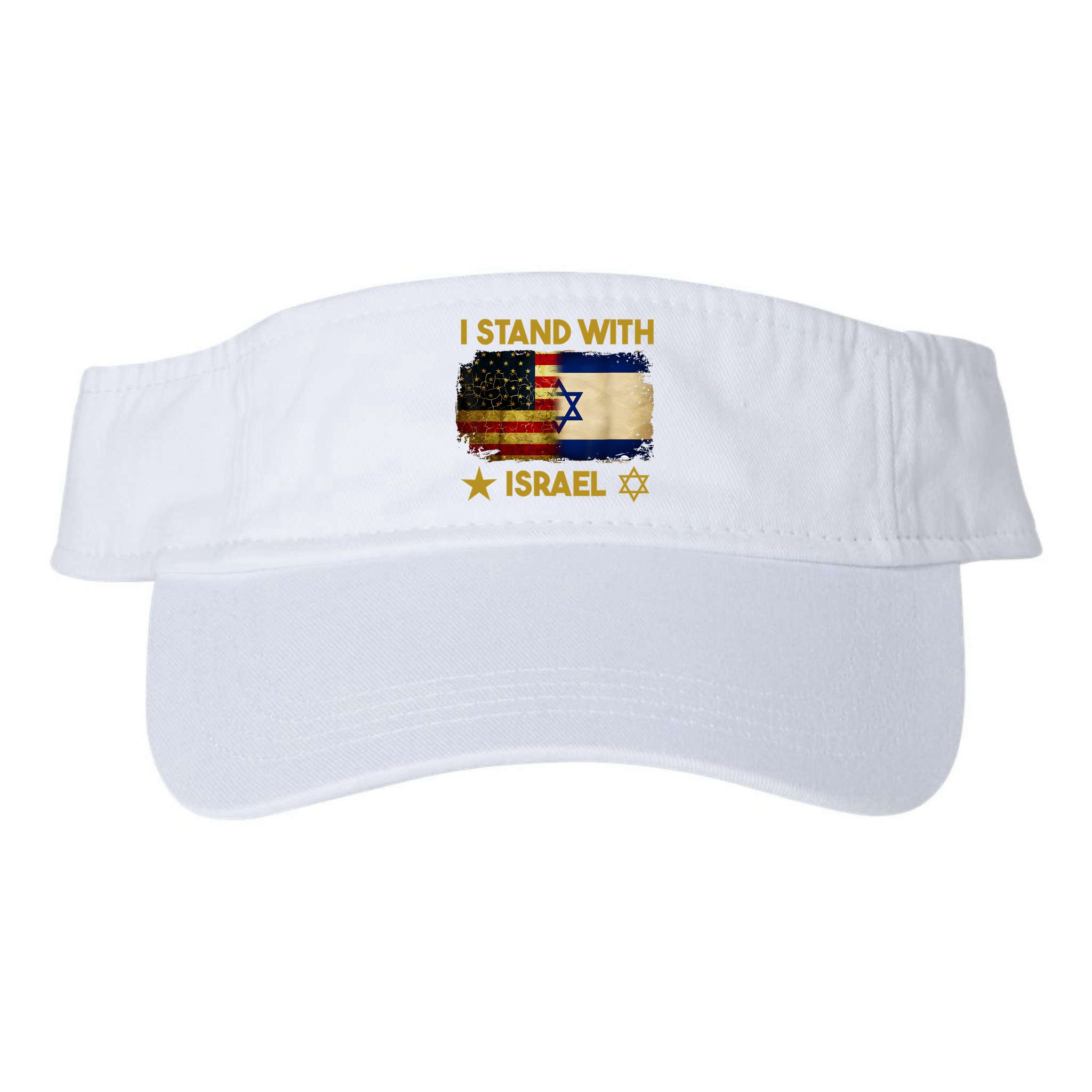 I Stand With Israel I Stand With Israel America Flag Visor
