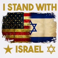 I Stand With Israel I Stand With Israel America Flag Wool Snapback Cap
