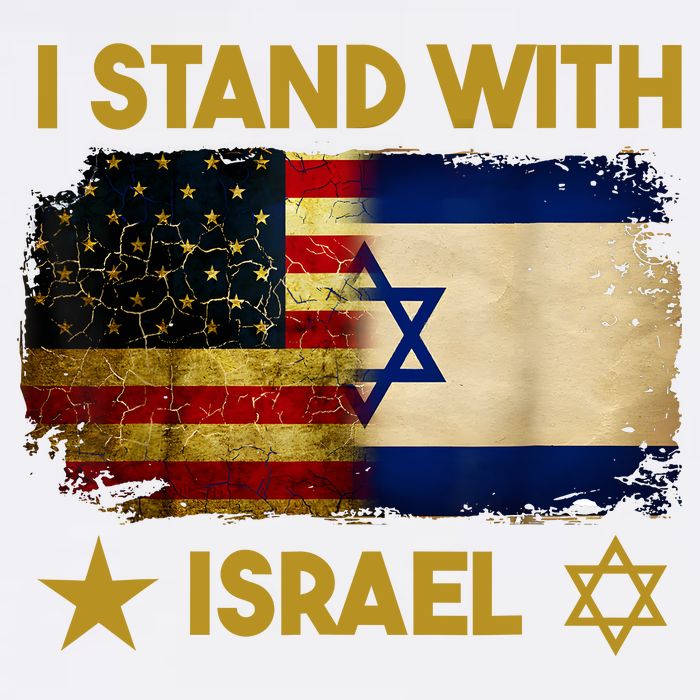 I Stand With Israel I Stand With Israel America Flag Wool Snapback Cap