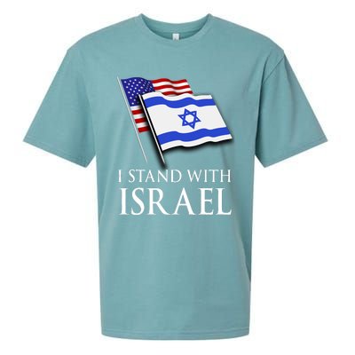 I Stand With Israel Israeli Palestinian Conflict Pro Israel Sueded Cloud Jersey T-Shirt