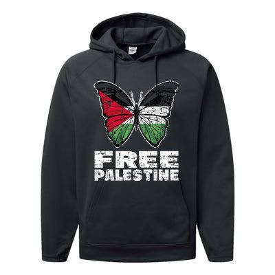 I Stand With Palestine For Their Freedom Free Palestine Performance Fleece Hoodie