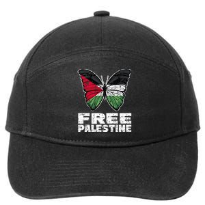 I Stand With Palestine For Their Freedom Free Palestine 7-Panel Snapback Hat