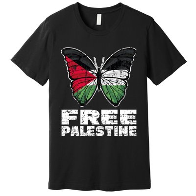 I Stand With Palestine For Their Freedom Free Palestine Premium T-Shirt